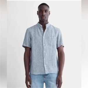 Everlane Shirt XXL Linen Blue